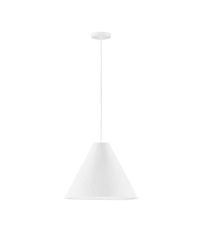 Joelle 45cm Dome Pendant Ceiling Light Rough White E27 1x12W-1