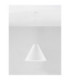Joelle 45cm Dome Pendant Ceiling Light Rough White E27 1x12W-3