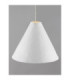 Joelle 45cm Dome Pendant Ceiling Light Rough White E27 1x12W-5