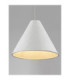 Joelle 45cm Dome Pendant Ceiling Light Rough White E27 1x12W-6