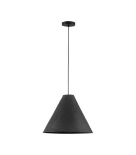 Joelle 45cm Dome Pendant Ceiling Light Rough Black E27 1x12W-1