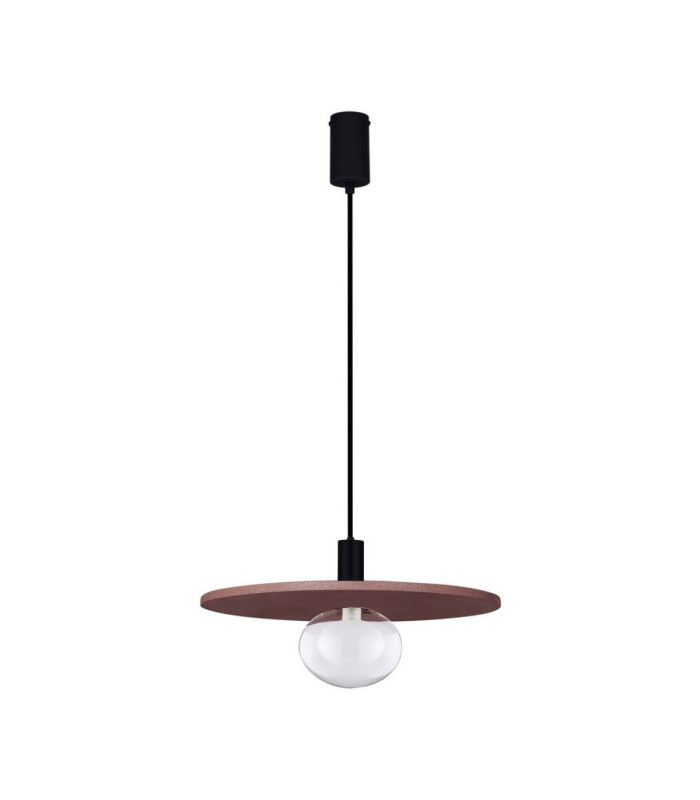 Vrahos Dome Pendant Ceiling Light Red E27 1x12W-1