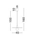 Vrahos Dome Pendant Ceiling Light Red E27 1x12W-2