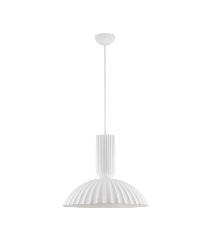 Ammos II 50cm Dome Pendant Ceiling Light White E27 1x12W-1