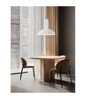 Ammos II 50cm Dome Pendant Ceiling Light White E27 1x12W-2