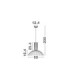 Ammos II 50cm Dome Pendant Ceiling Light White E27 1x12W-6
