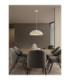 Ammos 50cm Dome Pendant Ceiling Light White E27 1x12W-2