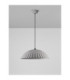 Ammos Dome Pendant Ceiling Light Grey E27 1x12W-3