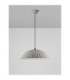 Ammos Dome Pendant Ceiling Light Grey E27 1x12W-4
