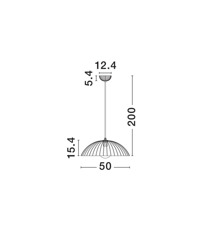 Ammos Dome Pendant Ceiling Light Grey E27 1x12W-6