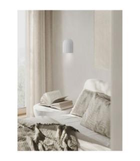 Ammos Plaster Wall Lamp White GU10 1x10W-2