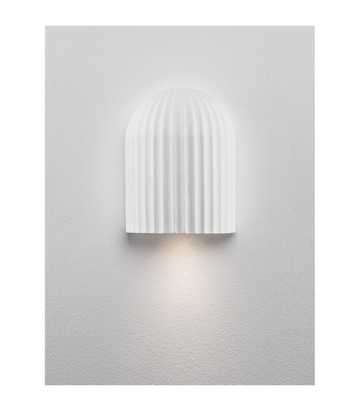 Ammos Plaster Wall Lamp White GU10 1x10W-4