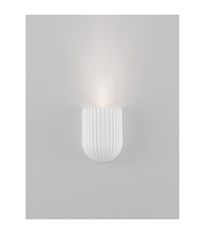 Ammos Plaster Wall Lamp White GU10 1x10W-6