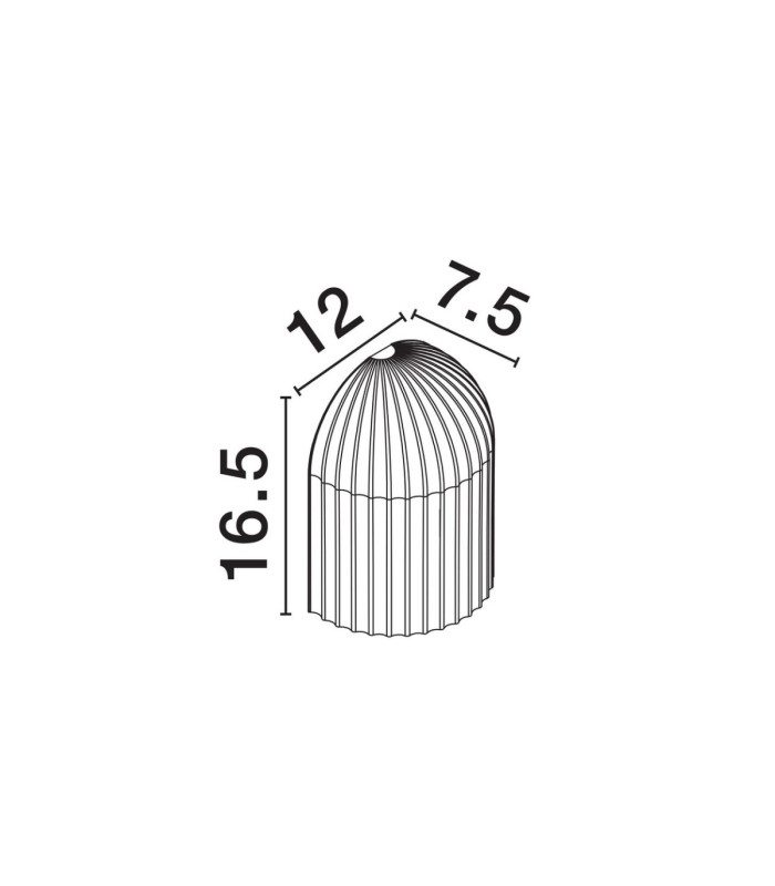 Ammos Plaster Wall Lamp White GU10 1x10W-7