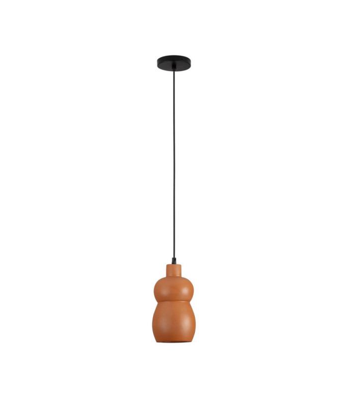 Theros Slim Pendant Ceiling Light Terracotta E27 1x12W-1
