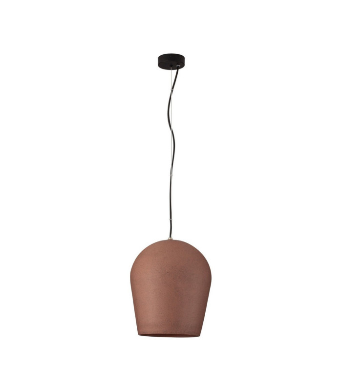 Omio 29cm Dome Pendant Ceiling Light Red Sandstone E27 1x12W IP55-1