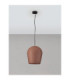 Omio 29cm Dome Pendant Ceiling Light Red Sandstone E27 1x12W IP55-3