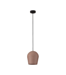 Omio 20cm Dome Pendant Ceiling Light Red Sandstone E27 1x12W IP55-1