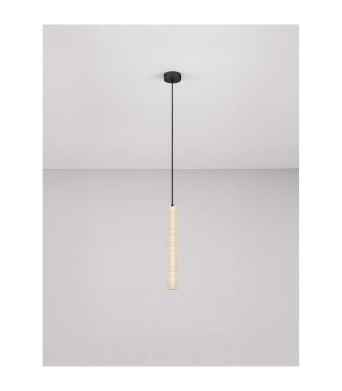 Hulo Short Slim Pendant Ceiling Light Natural LED 3W 233lm 3000K-3