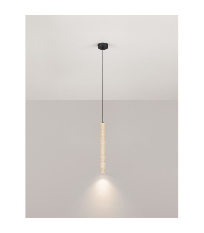 Hulo Short Slim Pendant Ceiling Light Natural LED 3W 233lm 3000K-4