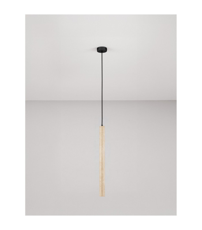Hulo Tall Slim Pendant Ceiling Light Natural LED 3W 233lm 3000K-3