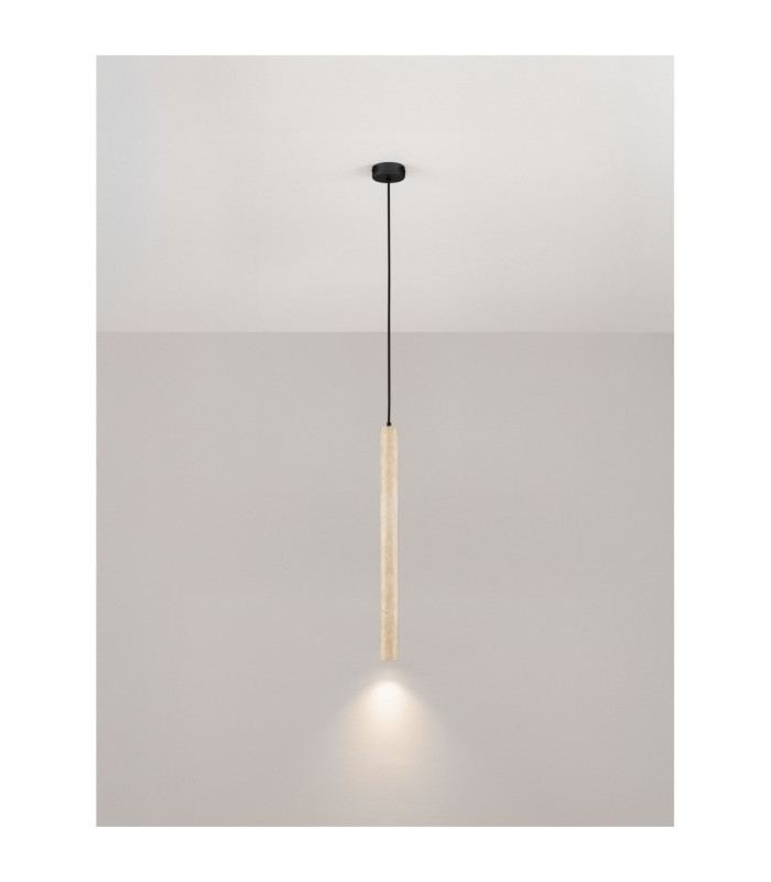 Hulo Tall Slim Pendant Ceiling Light Natural LED 3W 233lm 3000K-4