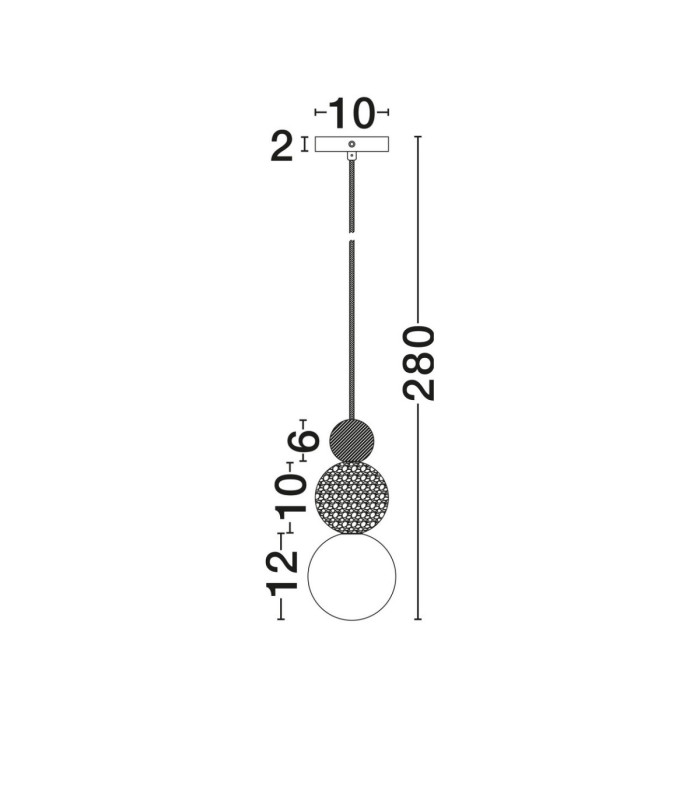 Maris Slim Pendant Ceiling Light Natural LED G9 1x5W-9