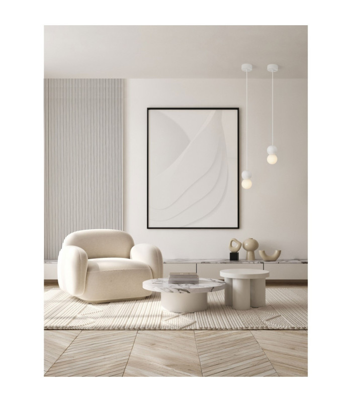 Zero Slim Pendant Ceiling Light White LED G9 1X5W-2