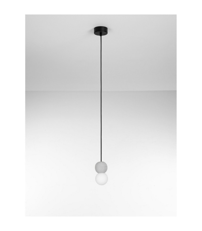 Zero Slim Pendant Ceiling Light Grey LED G9 1X5W-3