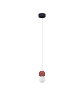 Zero Slim Pendant Ceiling Light Red LED G9 1X5W-1