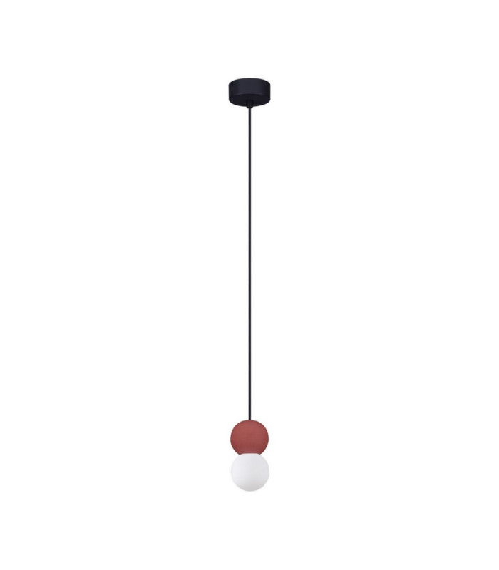 Zero Slim Pendant Ceiling Light Red LED G9 1X5W-1