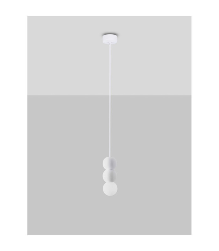 Zero II Slim Pendant Ceiling Light White LED G9 1X5W-3