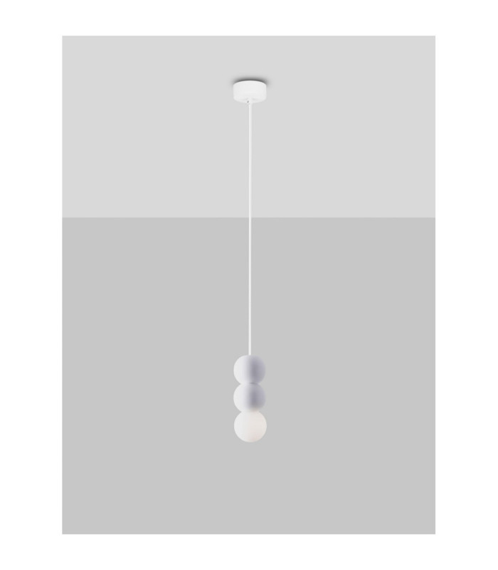 Zero II Slim Pendant Ceiling Light White LED G9 1X5W-4