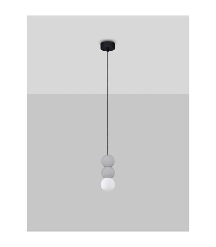 Zero II Slim Pendant Ceiling Light Grey LED G9 1X5W-3