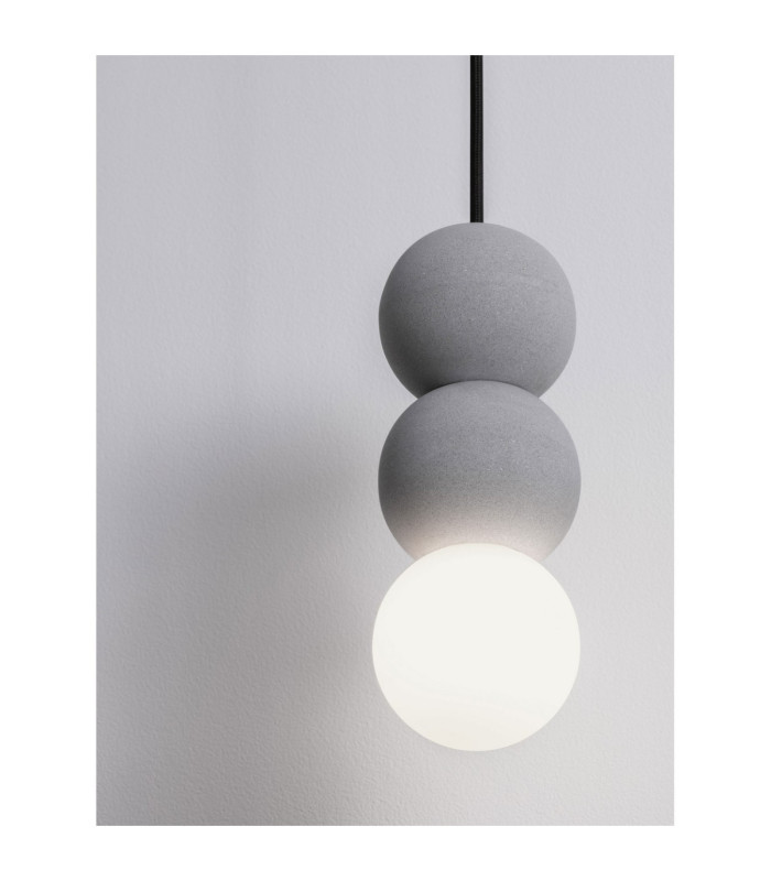 Zero II Slim Pendant Ceiling Light Grey LED G9 1X5W-5