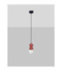 Zero II Slim Pendant Ceiling Light Red LED G9 1X5W-3