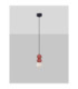 Zero II Slim Pendant Ceiling Light Red LED G9 1X5W-4