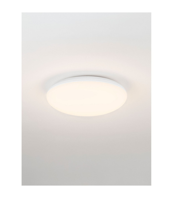Solvia Flush Ceiling Light Sandy White Triac Dimmable LED 18W 1440lm IP54 2700-3000-4000K-4
