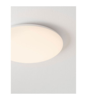 Solvia Flush Ceiling Light Sandy White Triac Dimmable LED 24W 1920lm IP54 2700-3000-4000K-2