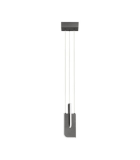 Totem Integrated LED Pendant Ceiling Light Silver Grey Triac Dimmable LED 9W 380lm 3000K-1