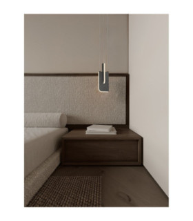 Totem Integrated LED Pendant Ceiling Light Silver Grey Triac Dimmable LED 9W 380lm 3000K-2