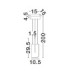Totem Integrated LED Pendant Ceiling Light Silver Grey Triac Dimmable LED 9W 380lm 3000K-7