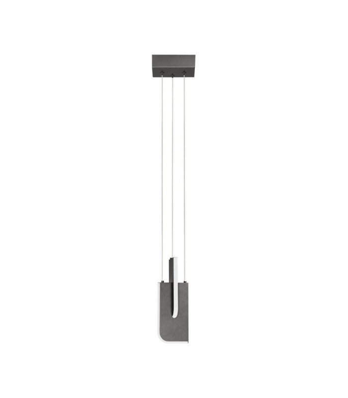 Totem Integrated LED Pendant Ceiling Light Silver Grey Triac Dimmable LED 9W 380lm 2700K-1