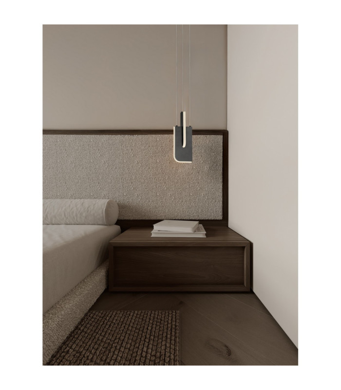 Totem Integrated LED Pendant Ceiling Light Silver Grey Triac Dimmable LED 9W 380lm 2700K-6