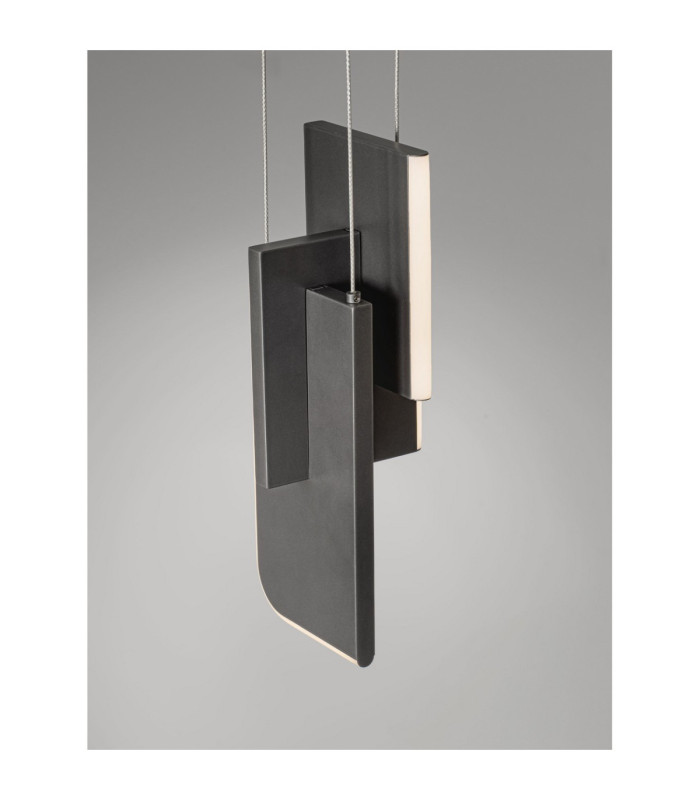 Totem Integrated LED Pendant Ceiling Light Silver Grey Triac Dimmable LED 11W 464lm 3000K-5