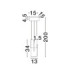 Totem Integrated LED Pendant Ceiling Light Silver Grey Triac Dimmable LED 11W 464lm 3000K-7
