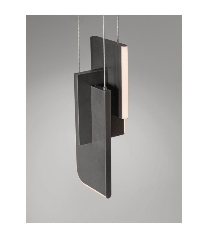 Totem Integrated LED Pendant Ceiling Light Silver Grey Triac Dimmable LED 11W 464lm 2700K-5