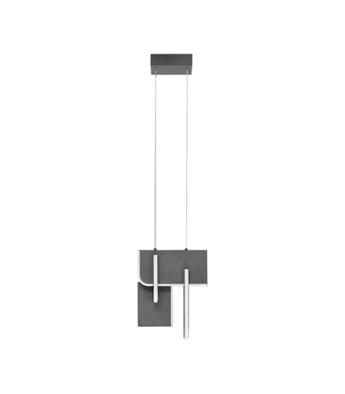 Totem Integrated LED Pendant Ceiling Light Silver Grey Triac Dimmable LED 20W 796lm 3000K-1