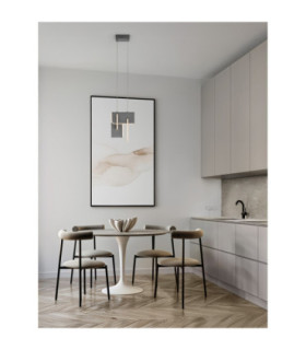 Totem Integrated LED Pendant Ceiling Light Silver Grey Triac Dimmable LED 20W 796lm 3000K-2