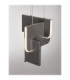 Totem Integrated LED Pendant Ceiling Light Silver Grey Triac Dimmable LED 20W 796lm 3000K-6
